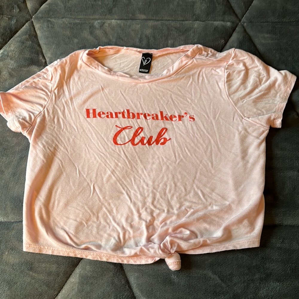 Heartbreakers club pink top